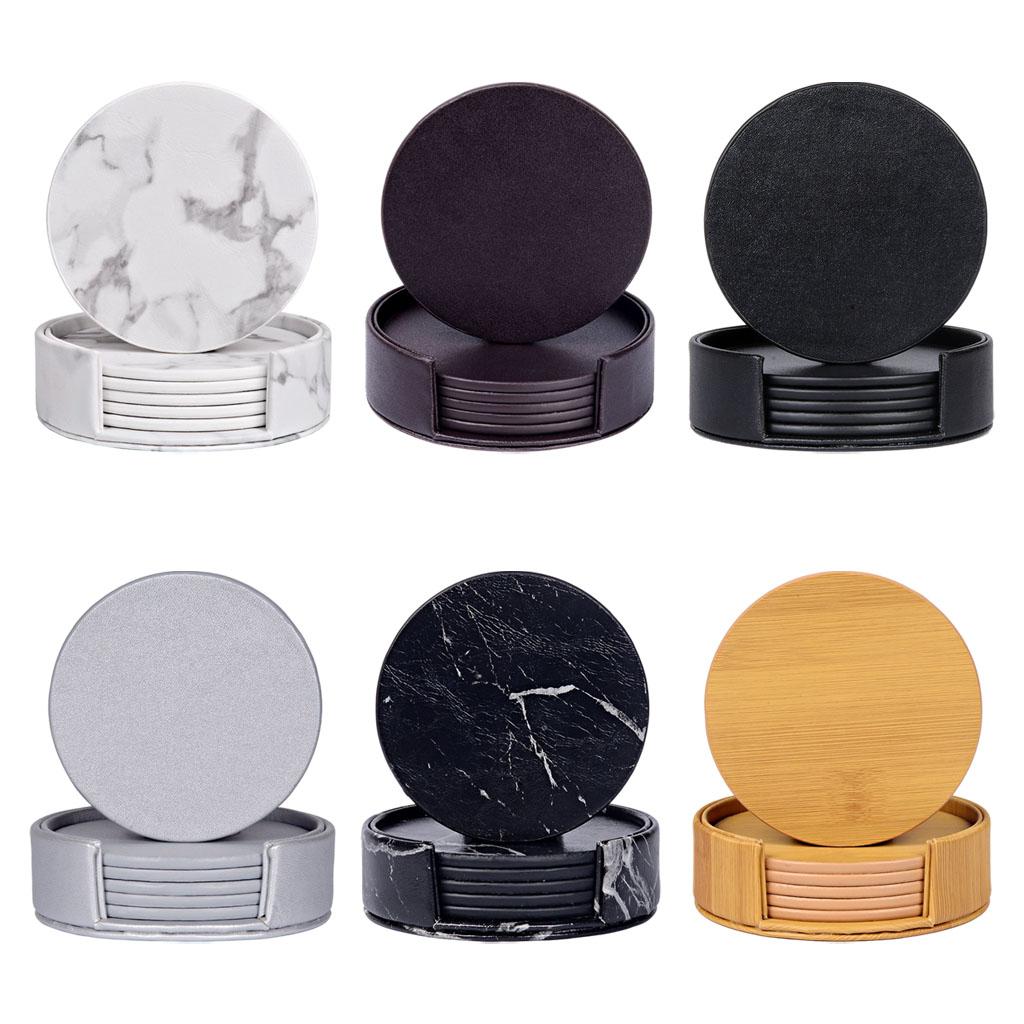 Round Marble Coasters with Hol - огляд і ціна Marble Coaster Set
