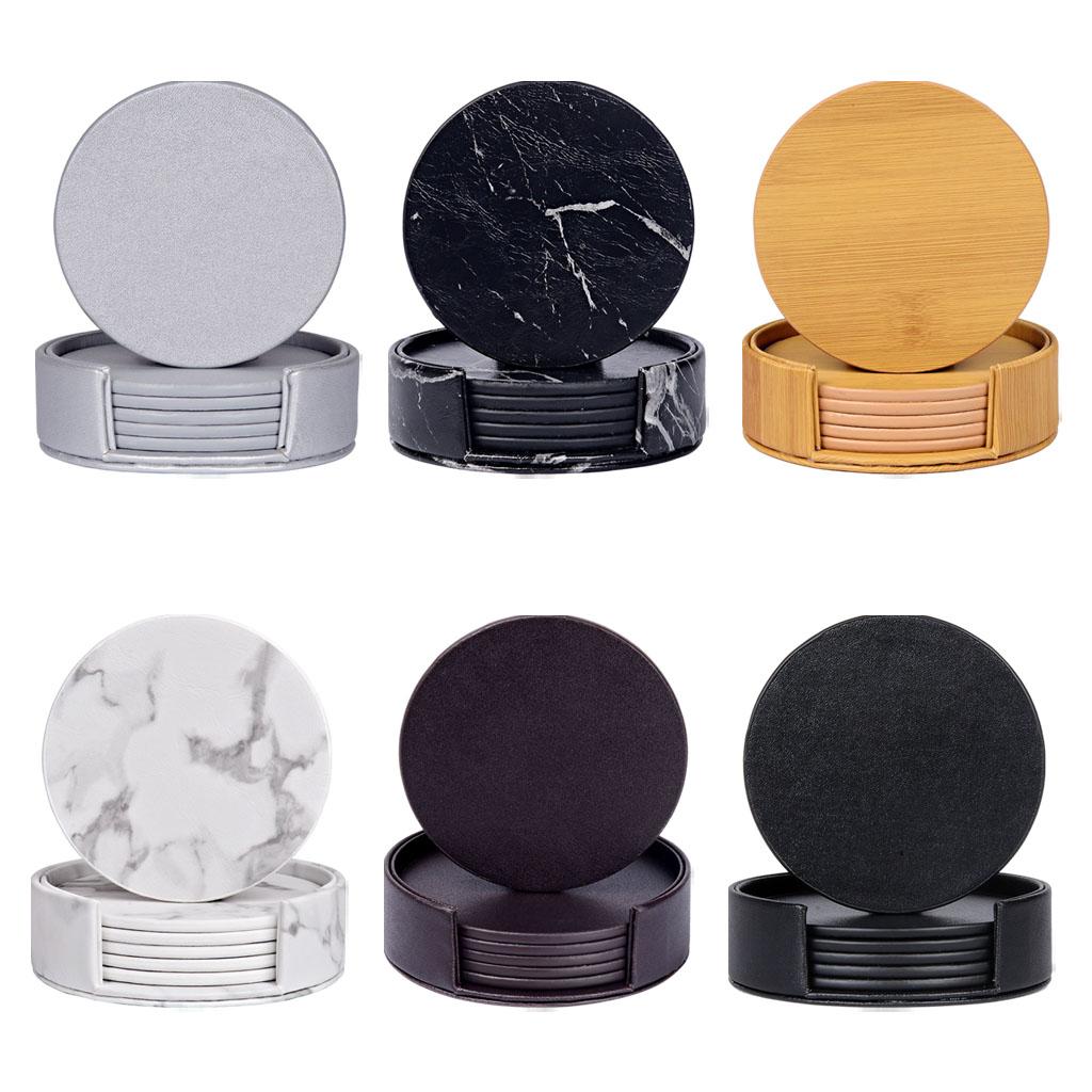 Round Marble Coasters with Hol - огляд і ціна Marble Coaster Set
