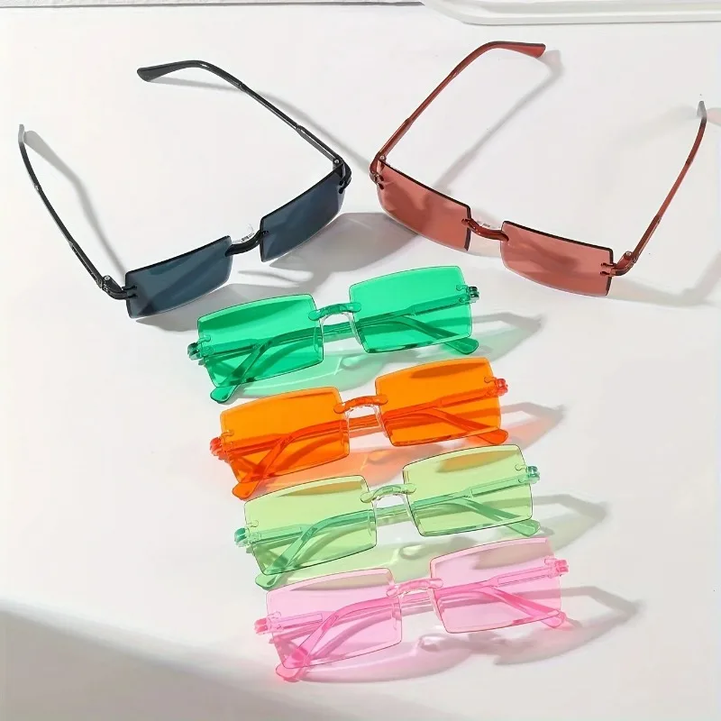 6PCS Rectangle Fashion Sunglas - огляд і ціна Sunglasses Uv400