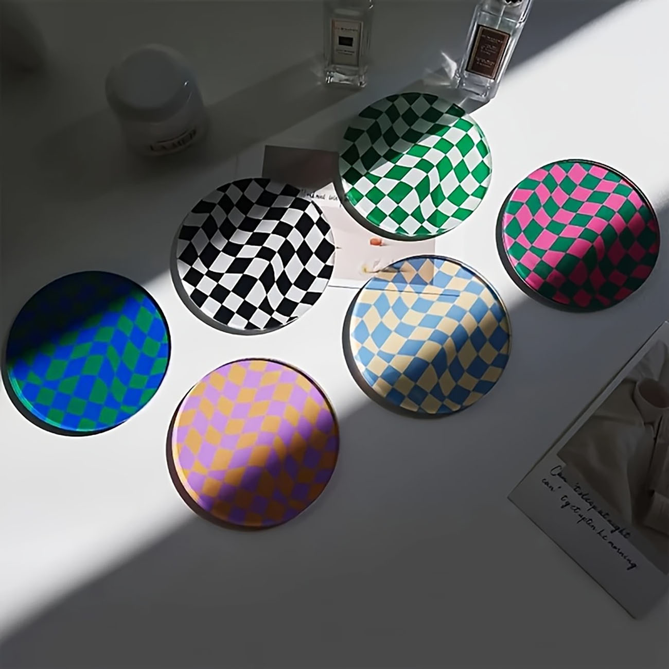 6 Pieces - Wooden Coasters, An - огляд і ціна Marble Coaster Set