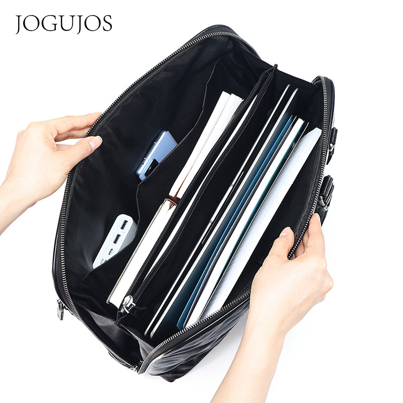 2025 New Genuine Leather Men's - огляд і ціна Leather Briefcase