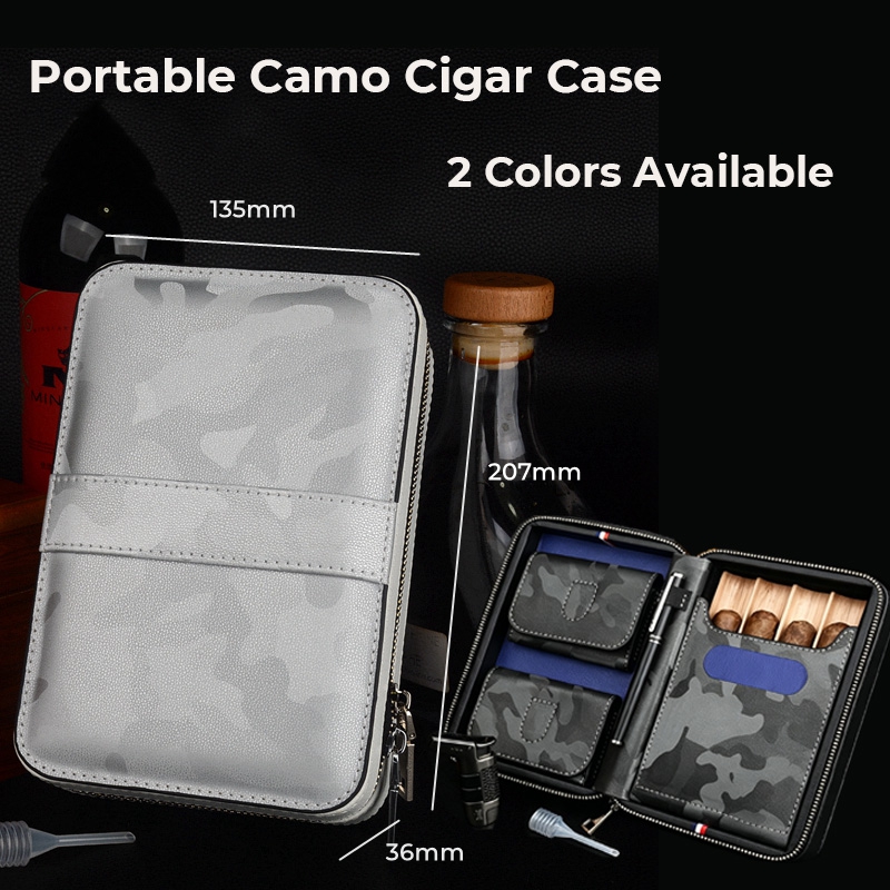 Leather Travel Cigar Case Hold - огляд і ціна Premium Cigar Case