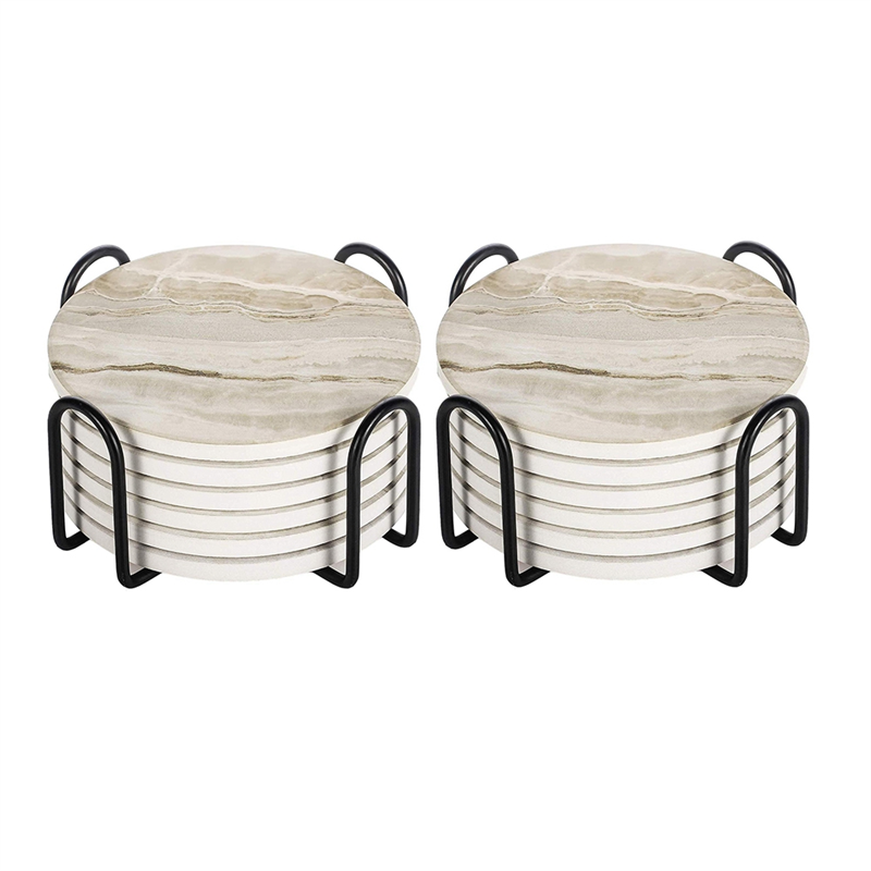 AT05-Absorbent Coaster Sets Ma - огляд і ціна Marble Coaster Set