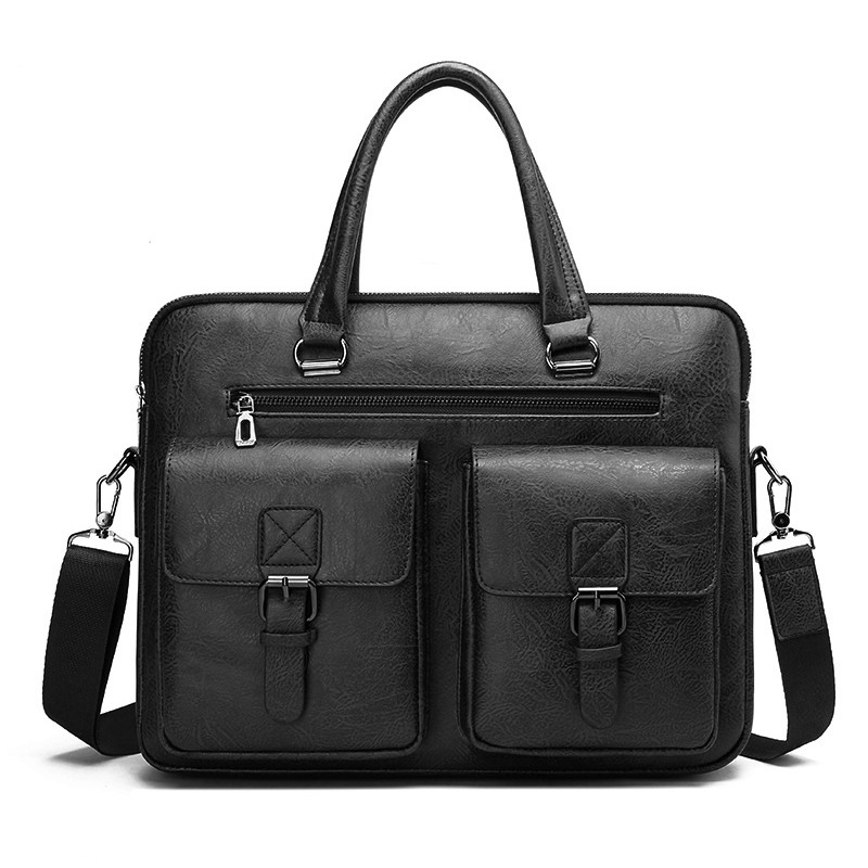 Luxury Brand Man Business Brie - огляд і ціна Leather Briefcase