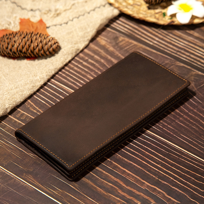 Men's Genuine Leather Long Wal - огляд і ціна Leather Wallet Men
