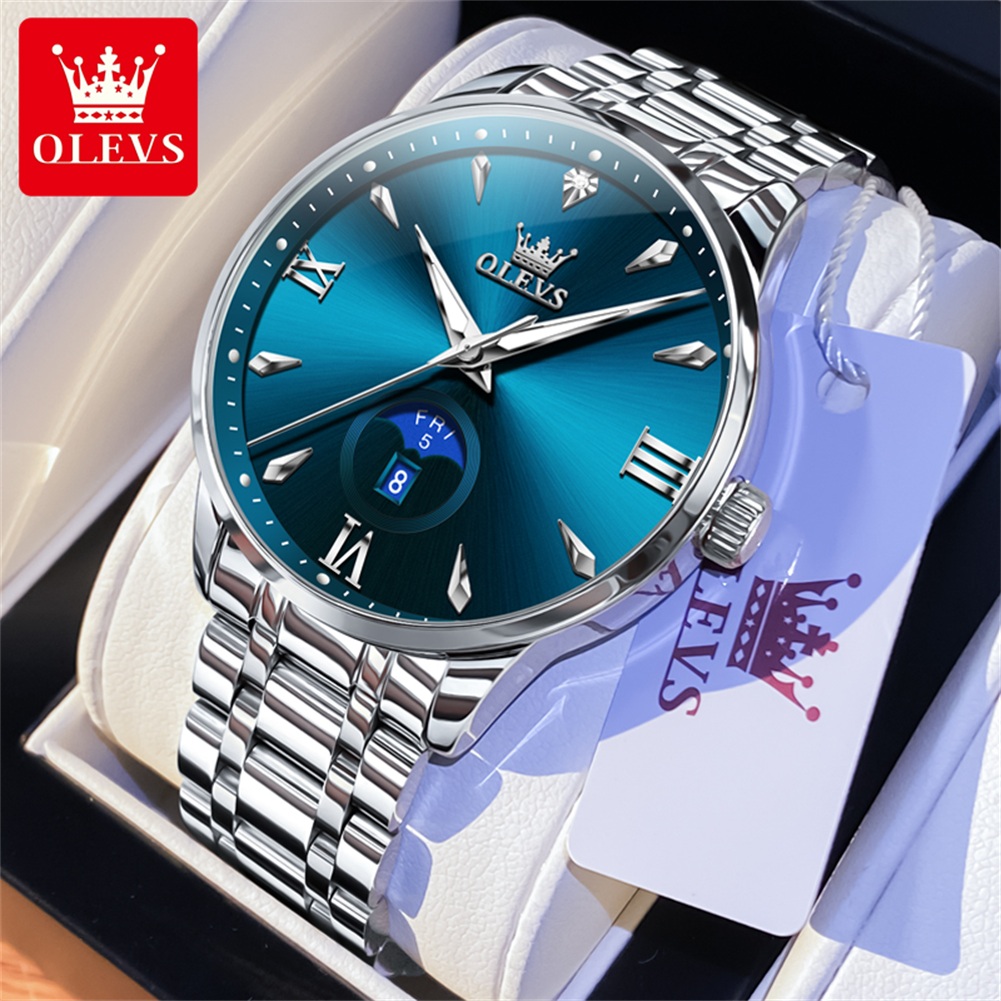 OLEVS Moon Phase men's watches - огляд і ціна Luxury Watch Men