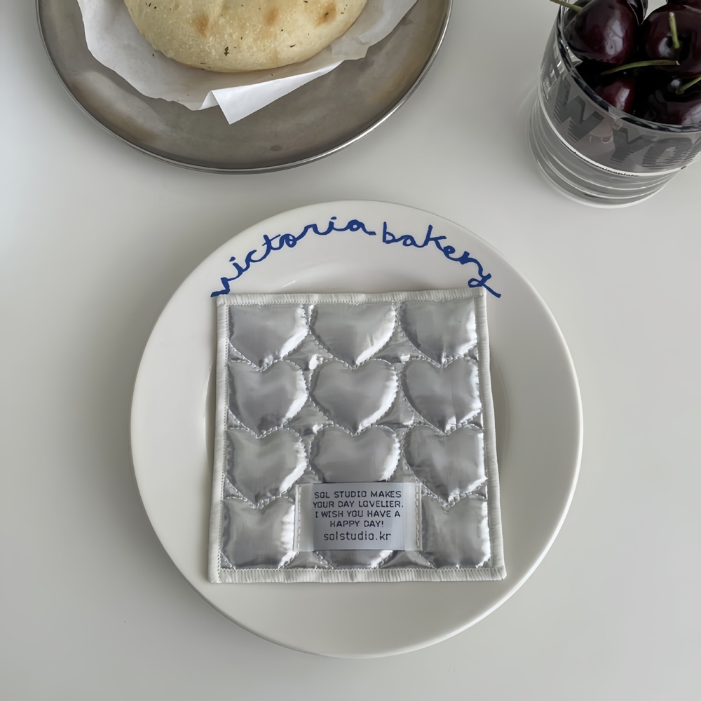 Korean Ins Love Quilted Metal  - огляд і ціна Marble Coaster Set