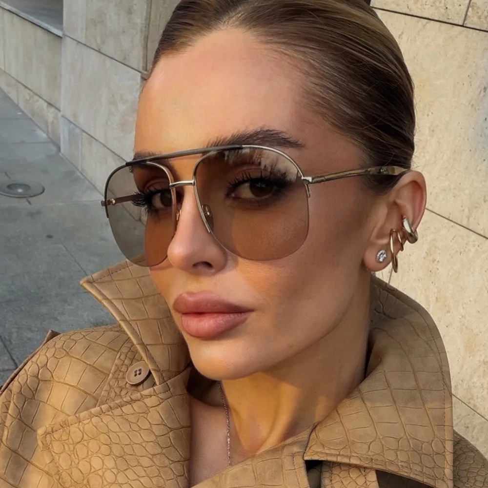 Unisex Oversized Pilot Sunglas - огляд і ціна Sunglasses Uv400