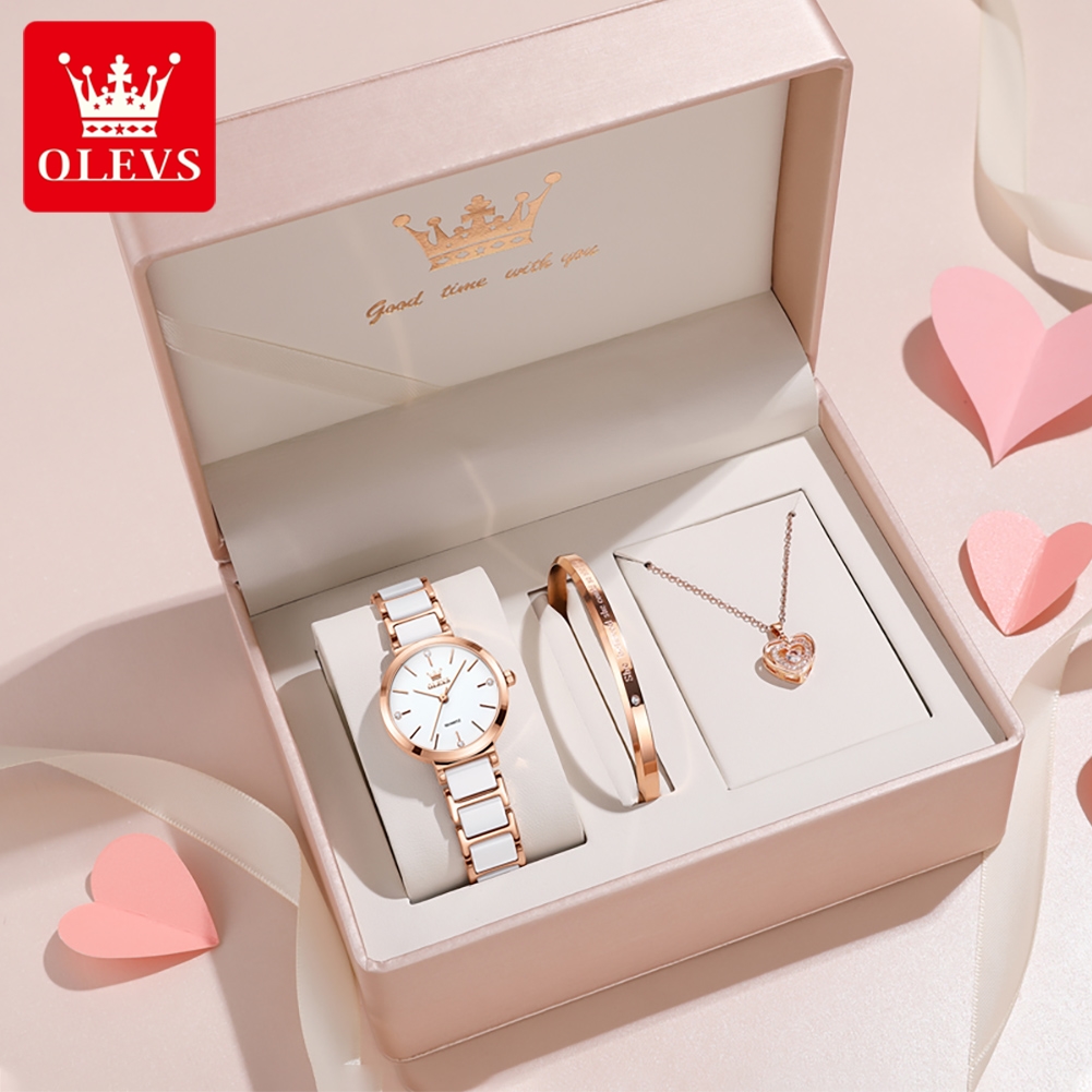 OLEVS Women Watch 5877 Luxury  - огляд і ціна Luxury Gift Set