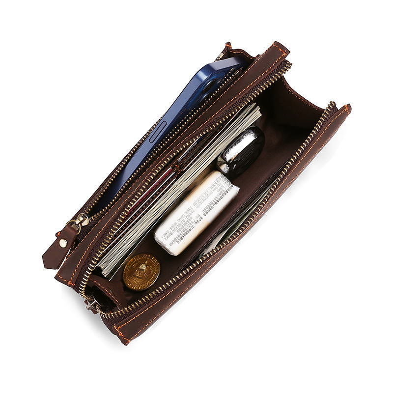 Men's Clutches Long Handbag Bu - огляд і ціна Leather Wallet Men