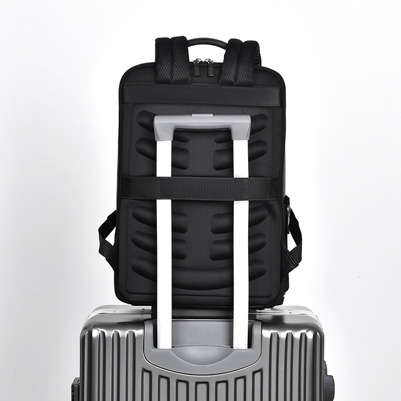 PU Leather Men's Backpack USB  - огляд і ціна Leather Briefcase