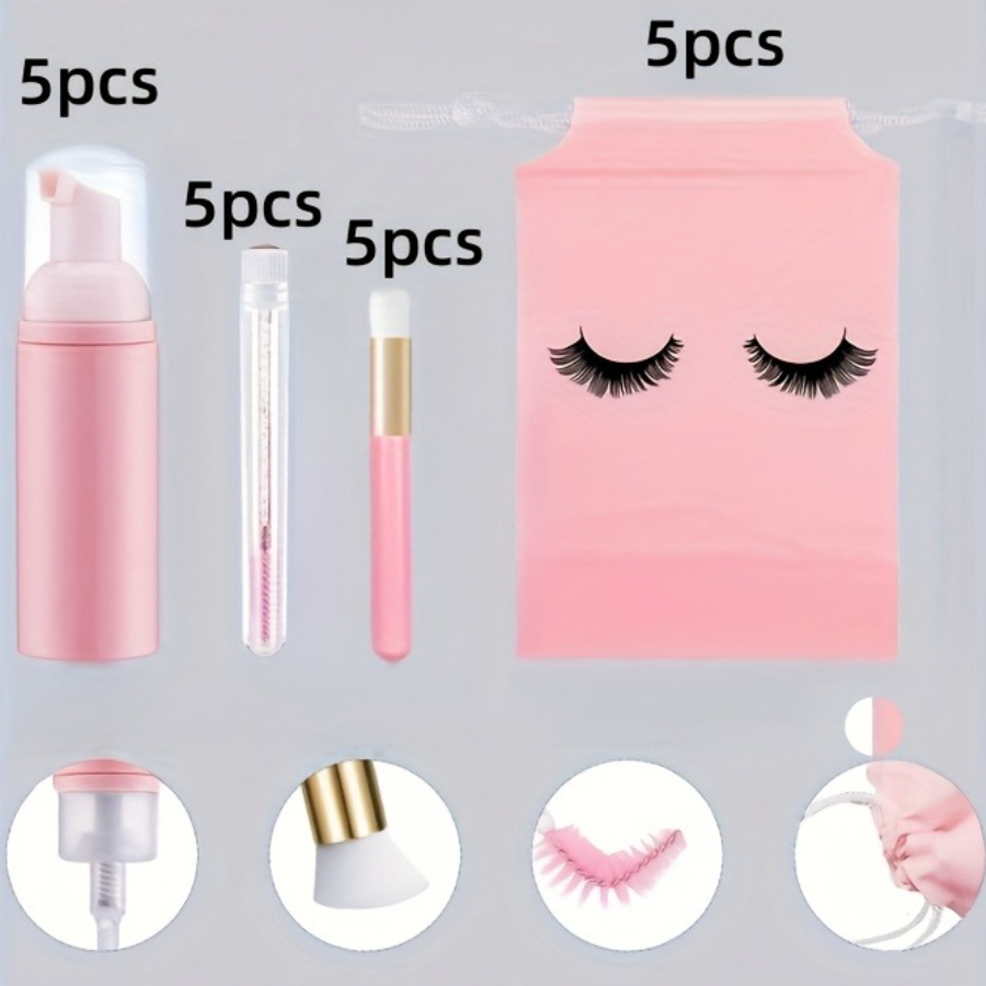 20Pcs Lash Care Kit - 5 Foam P - огляд і ціна Travel Luggage Set