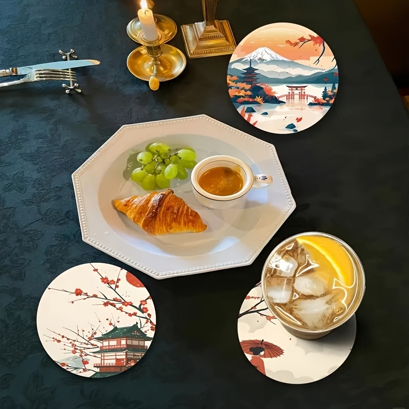 4/6pcs Wooden Coasters Featuri - огляд і ціна Marble Coaster Set
