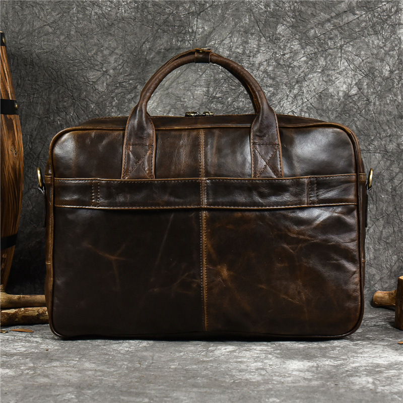Luxury Genuine Leather Handbag - огляд і ціна Leather Briefcase