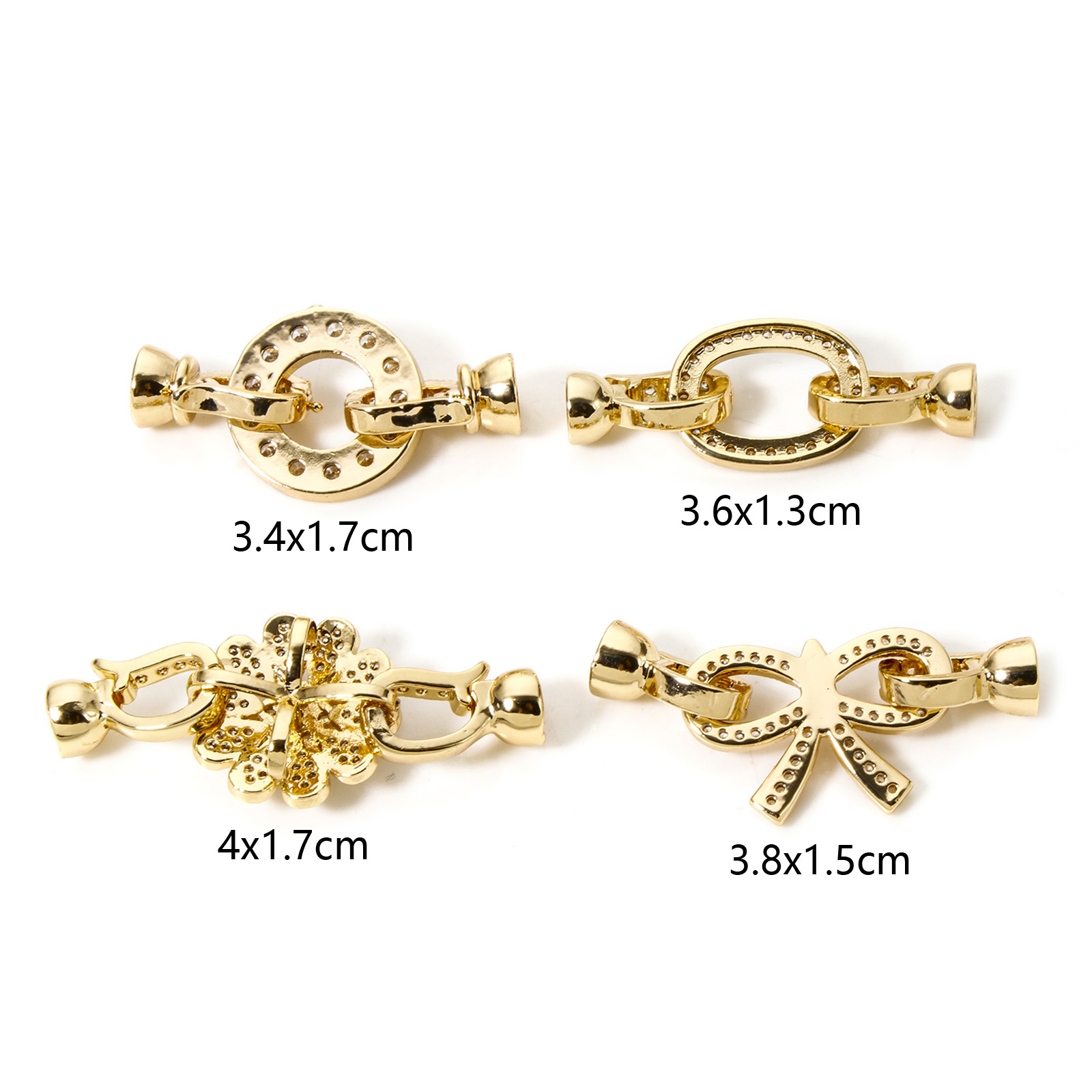 1pc Brass Fold Over Clasps Gol - огляд і ціна Gold Plated Jewelry