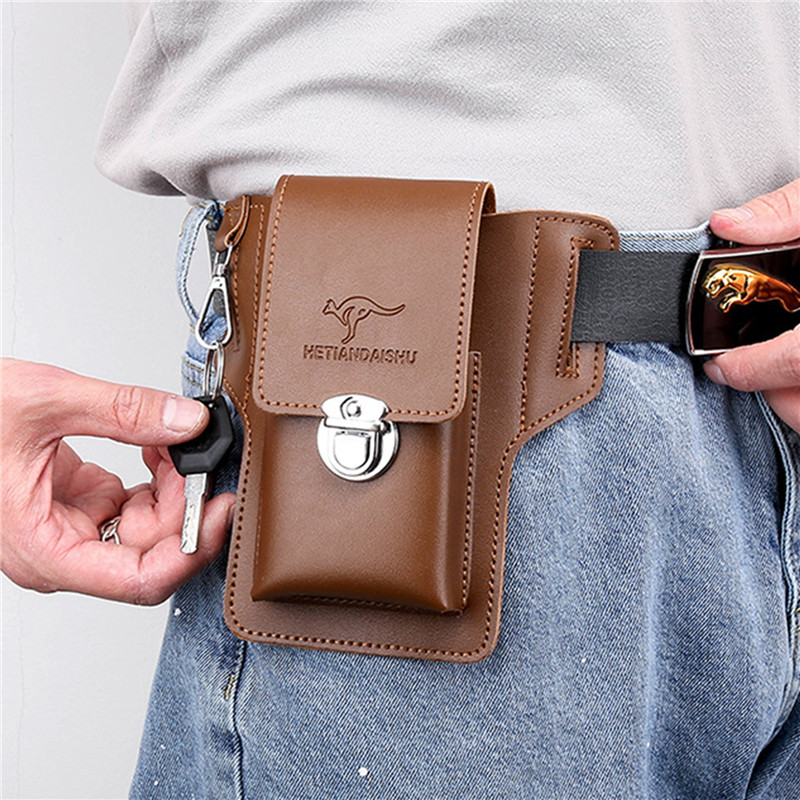 Phone Belt Bag For Men Bags Ce - огляд і ціна Leather Wallet Men