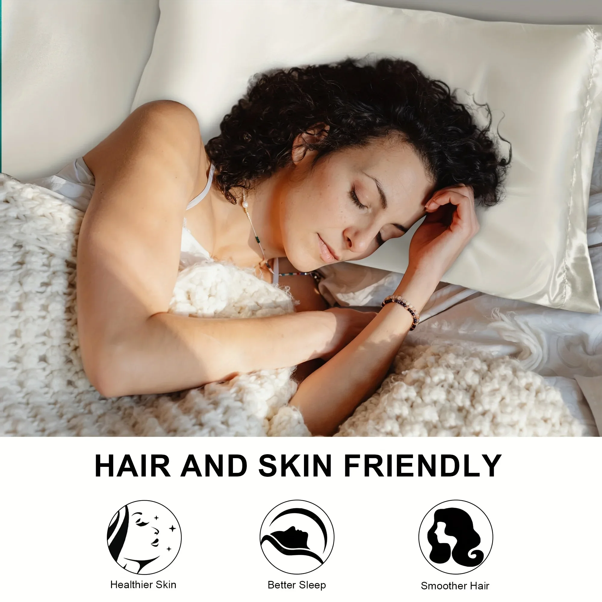 2pcs Luxury Satin Envelope Pil - огляд і ціна Silk Pillowcase