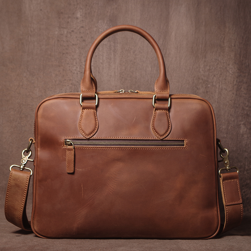 GURO Men Crazy Horse Cowhide B - огляд і ціна Leather Briefcase