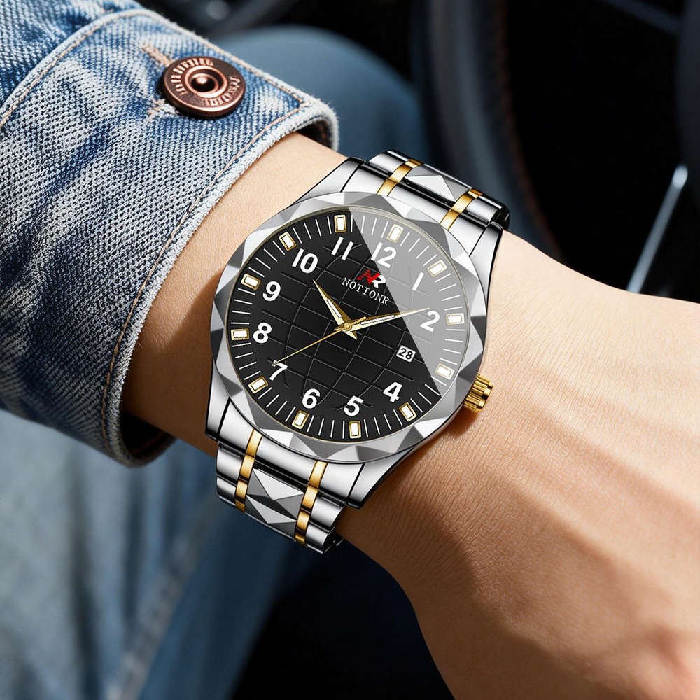 Men Stainless Steel Quartz Wat - огляд і ціна Luxury Watch Men