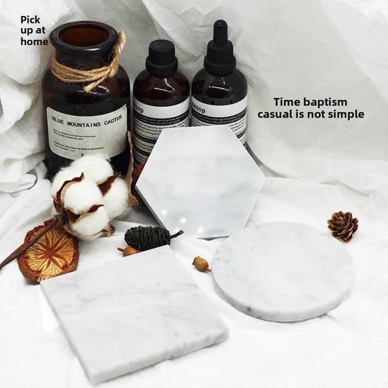 Natural Marble Coasters Coffee - огляд і ціна Marble Coaster Set