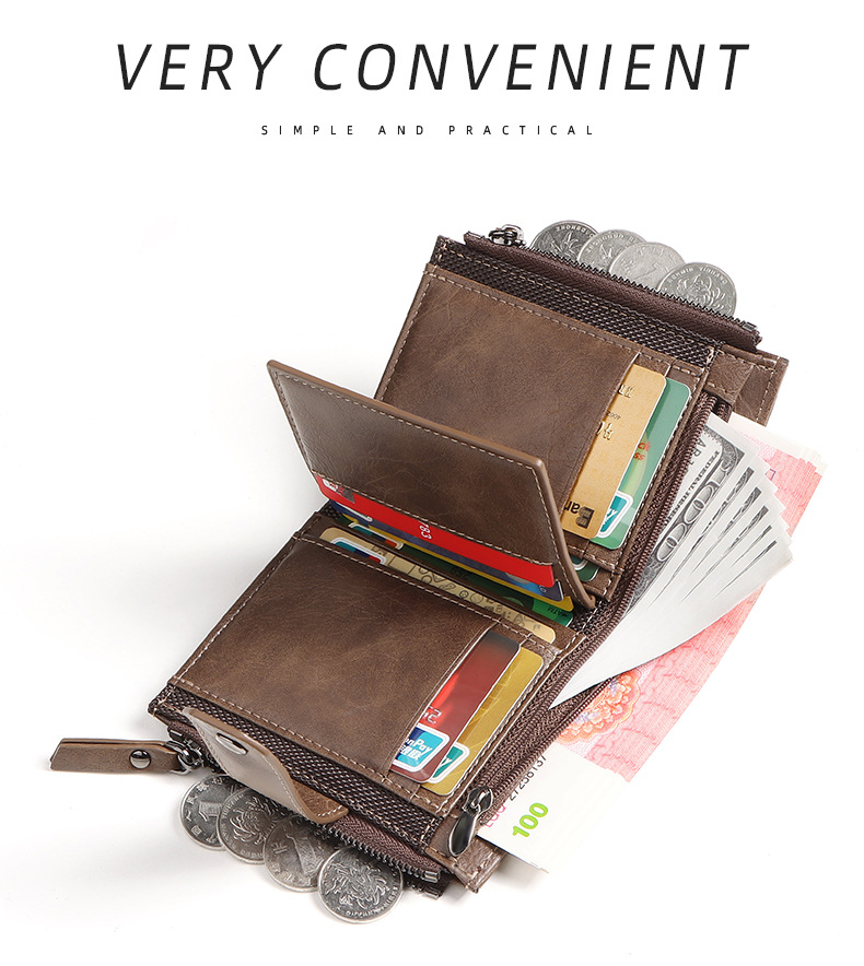 Anti-TheftCross-Border Busines - огляд і ціна Leather Wallet Men