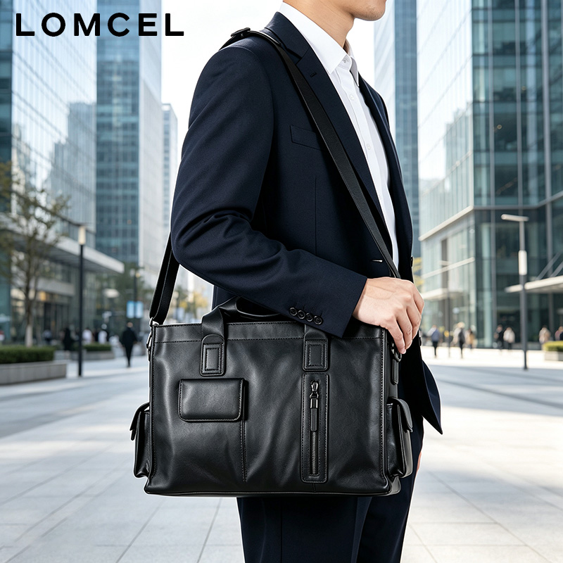 LOMCEL P116 fashionable handba - огляд і ціна Leather Briefcase