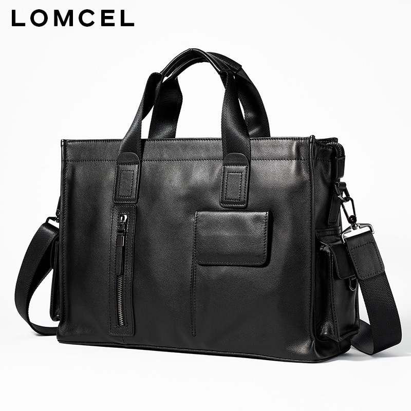 LOMCEL P116 fashionable handba - огляд і ціна Leather Briefcase