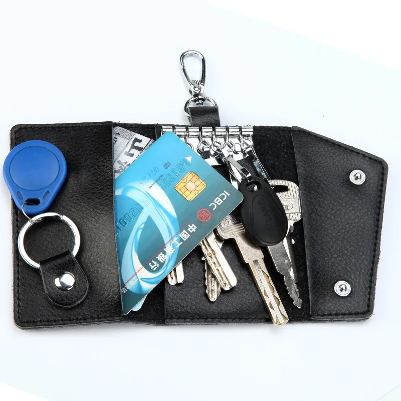 Genuine Leather Keychain Men K - огляд і ціна Leather Wallet Men
