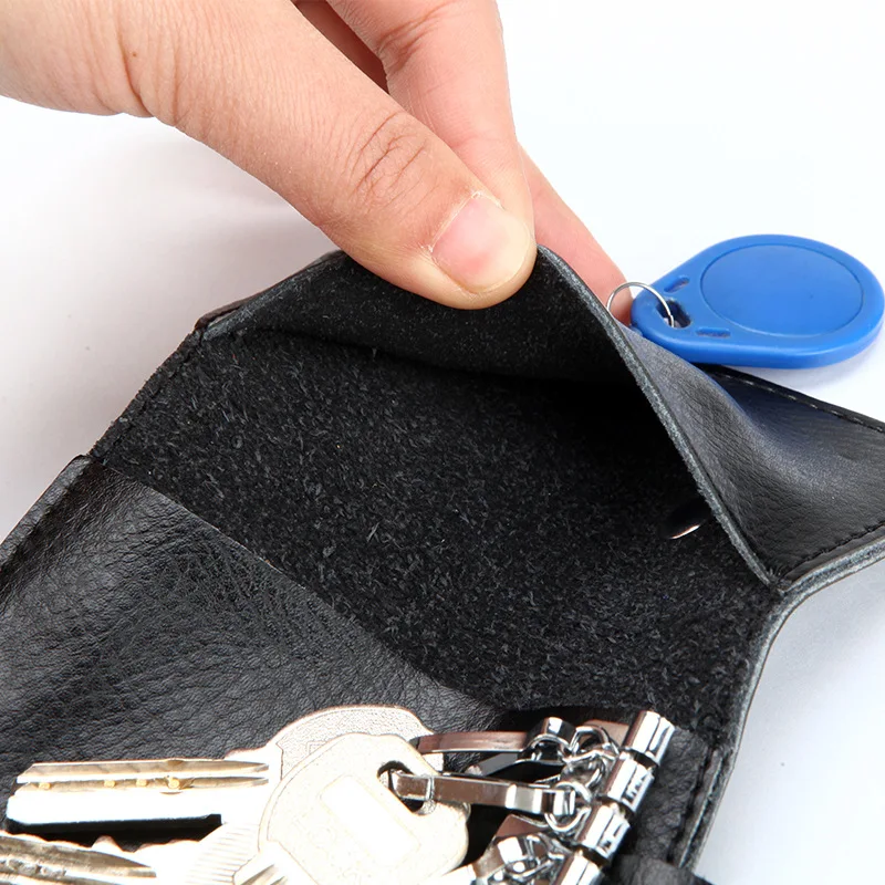 Genuine Leather Keychain Men K - огляд і ціна Leather Wallet Men