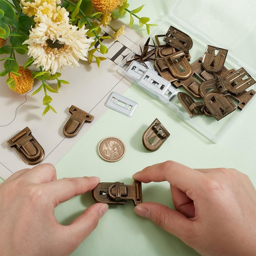 10 Sets Iron Purse Push Locks  - огляд і ціна Leather Briefcase